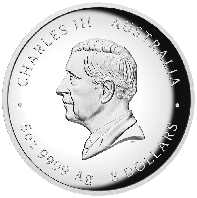 2025 Year of the Snake 5oz Silver Proof High Relief Coin - Image 2