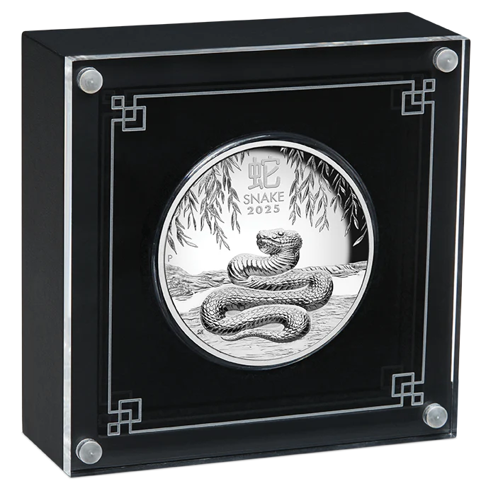 2025 Year of the Snake 5oz Silver Proof High Relief Coin - Image 3