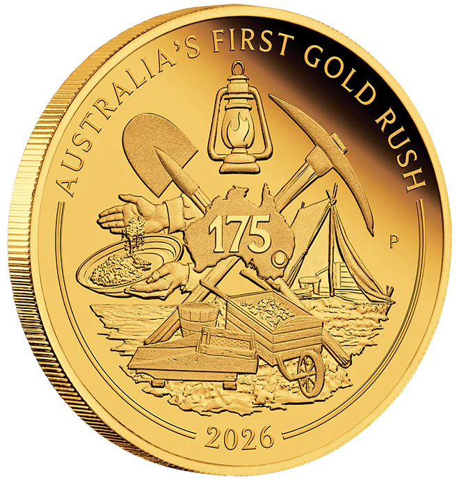 2026 175th Anniversary of Australia First Gold Rush 1/4oz Gold Proof Coin