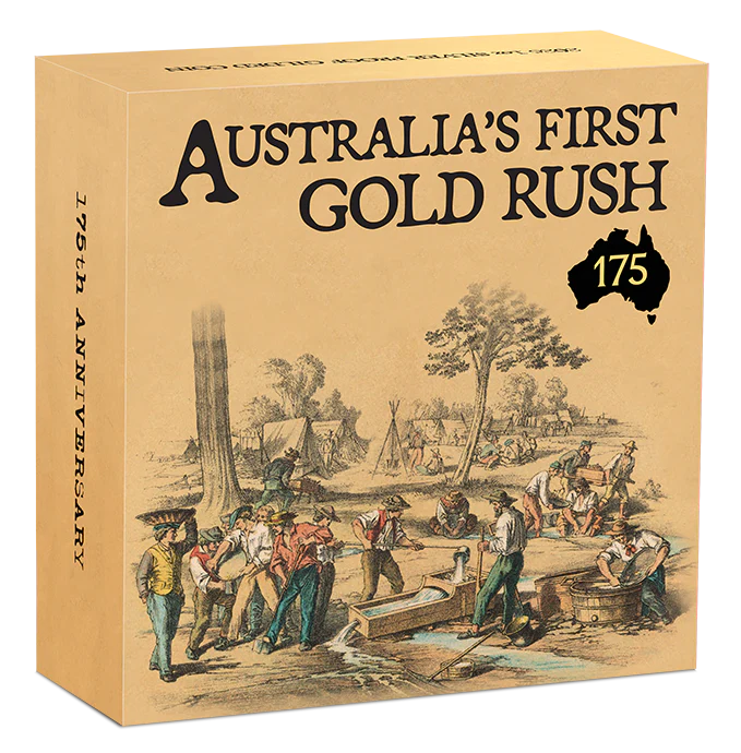 2026 175th Anniversary of Australia First Gold Rush 1oz Silver Proof Gilded Coin - Image 3