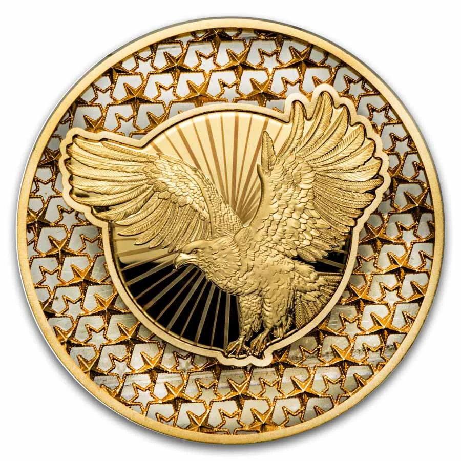 2026 2oz Silver Gilded Filigree American Eagle Coin