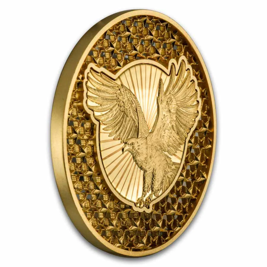 2026 2oz Silver Gilded Filigree American Eagle Coin - Image 3