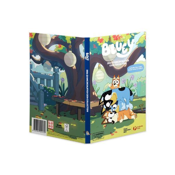 2026 Bluey 5 Coin Tube and Collectable Folder Set - Image 3