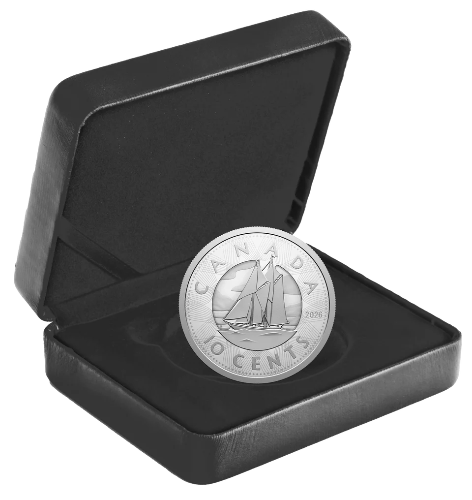 2026 Canada 10-Cent Fine Silver Coin - Multilayered Bluenose - Image 5