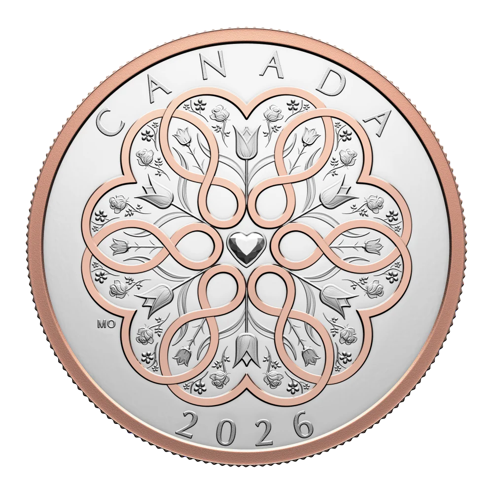 2026 Canada $20 Fine Silver Coin - Celebrate Love