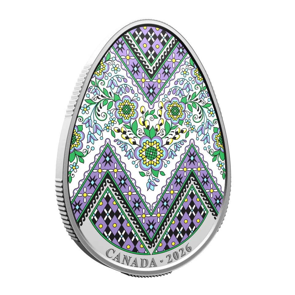 2026 Canada $20 Fine Silver Coin - Pysanka