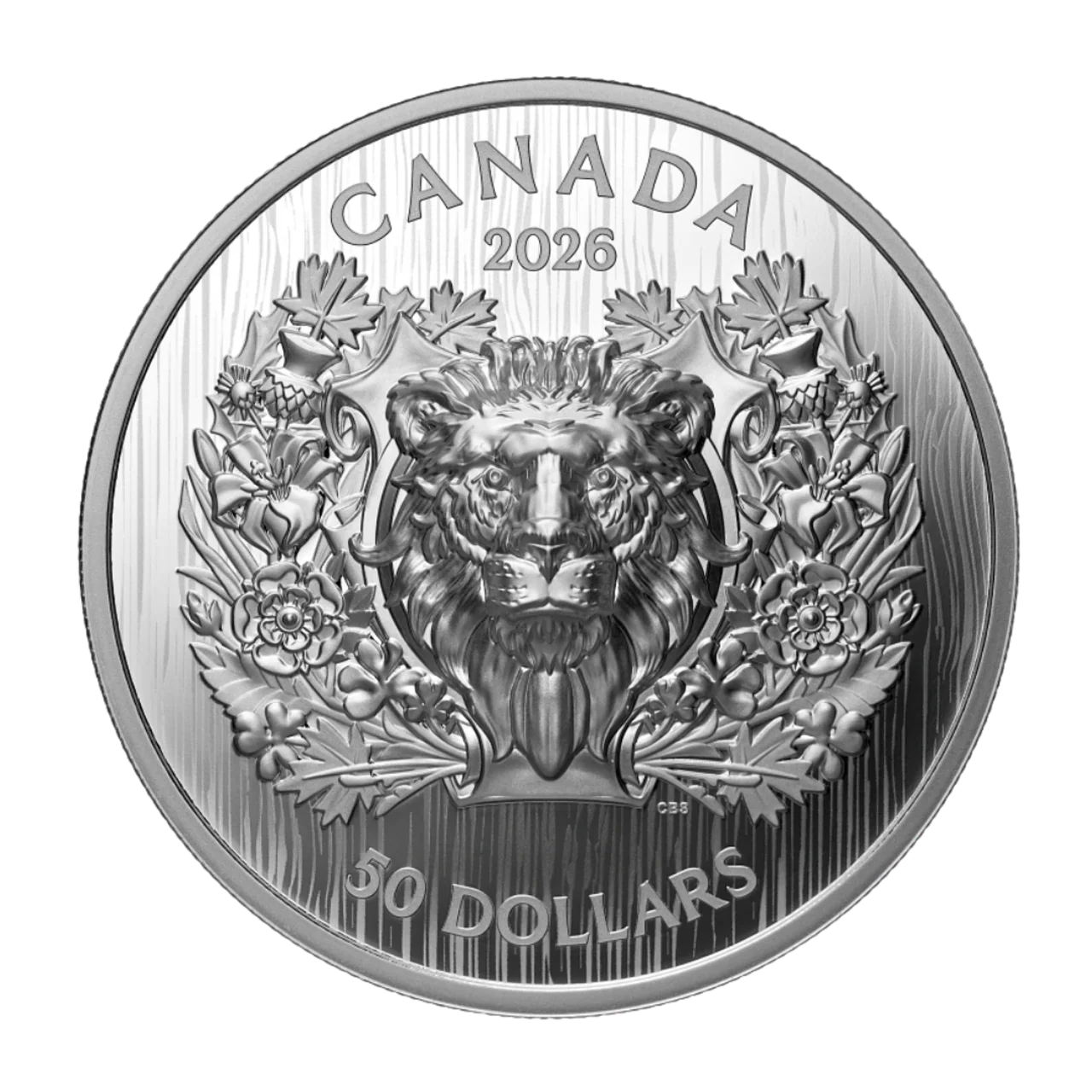 2026 Canada $50 Fine Silver Coin - Heraldic Lion