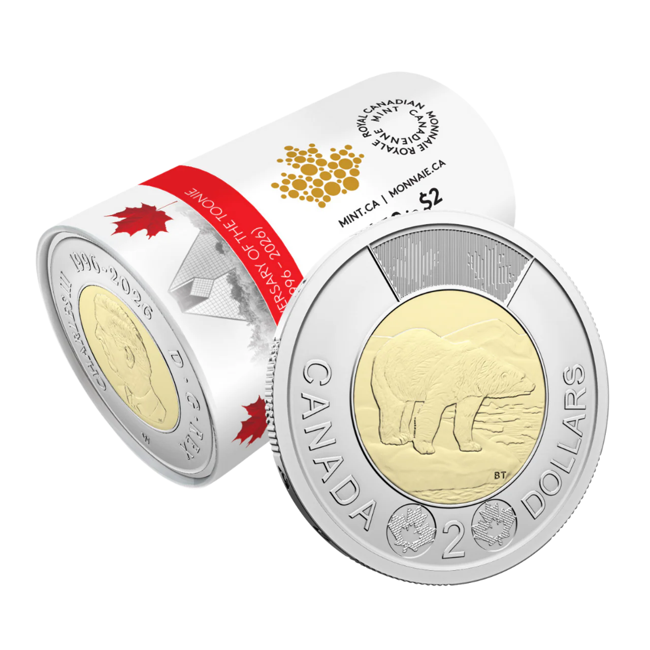 2026 Canada Collector’s Edition Non-Circulation $2 Special Wrap Roll: 30th Anniversary of the Toonie