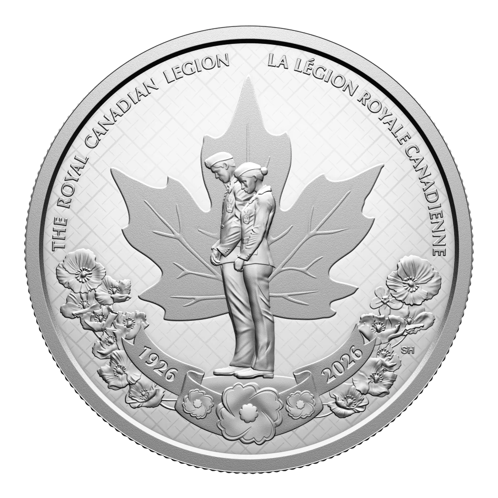 2026 Canada Fine Silver Proof Dollar - 100th Anniversary of The Royal Canadian Legion