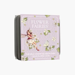 2026 Flower Fairies - The Wild Cherry Blossom Fairy Super Size Gold Plated Luxe Edition Coin - Image 3