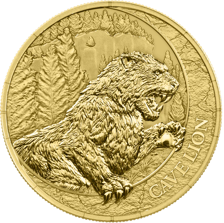 2026 Germania Mint Cave Lion 1/10oz Gold Coin - Image 3