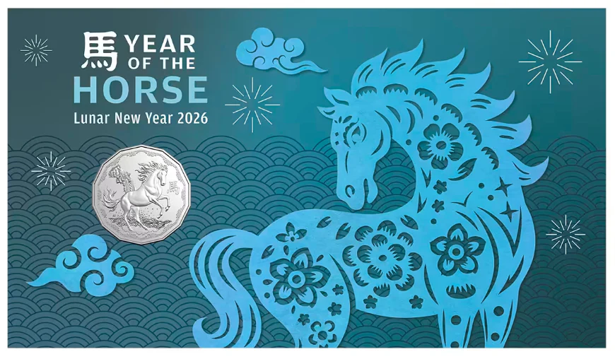 2026 Lunar New Year - 50c Year of the Horse PNC - Image 3
