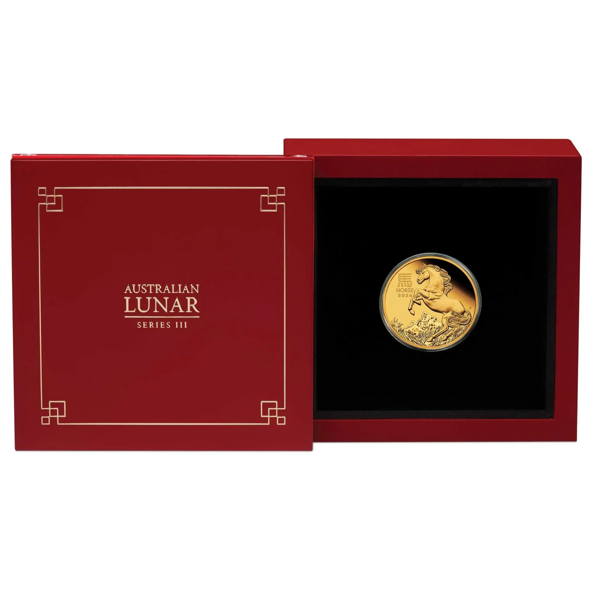 Australian Lunar Series III 2026 Year of the Horse 1/10oz Gold Proof Coin - Image 3