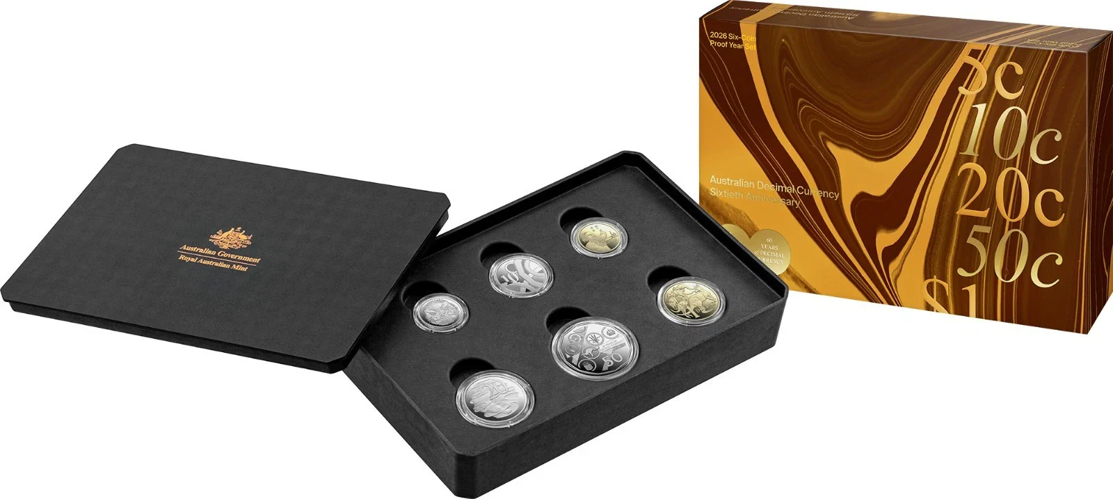 Australia Decimal Currency 60th Anniversary 2026 6-Coin Proof Set
