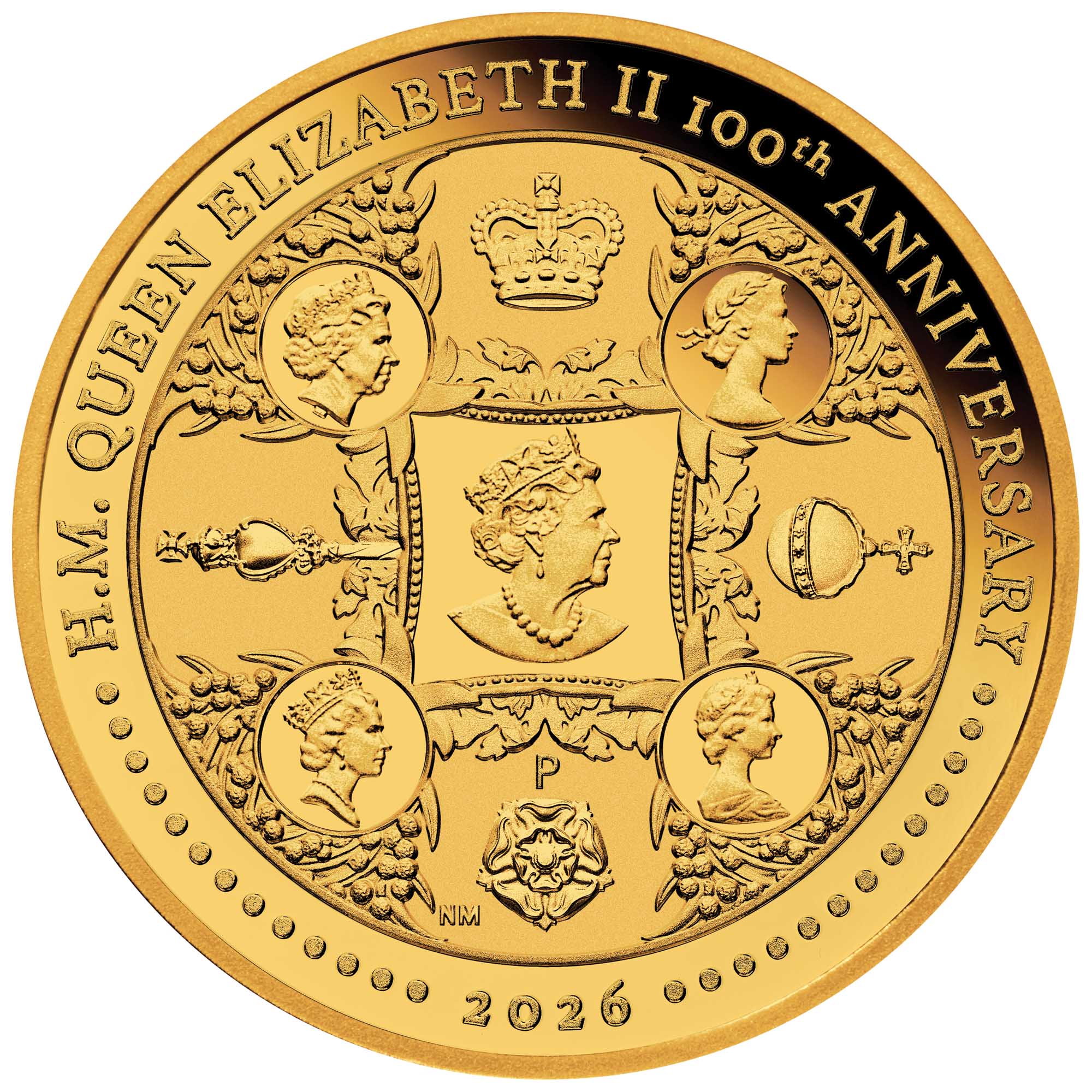 H.M. Queen Elizabeth II 100th Anniversary 2026 1/4oz Gold Proof Coin