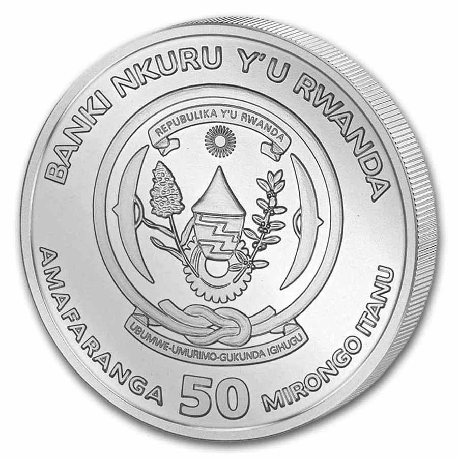 2026 Rwanda 1 oz Silver Lunar Year of the Horse BU Coin - Image 2