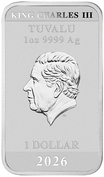 2026 Stranger Things Season 5 1oz Silver Coloured Rectangular Coin - Image 2