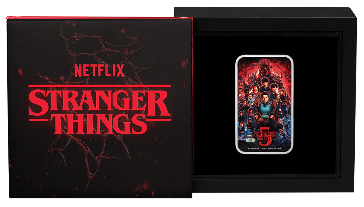 2026 Stranger Things Season 5 1oz Silver Coloured Rectangular Coin - Image 3