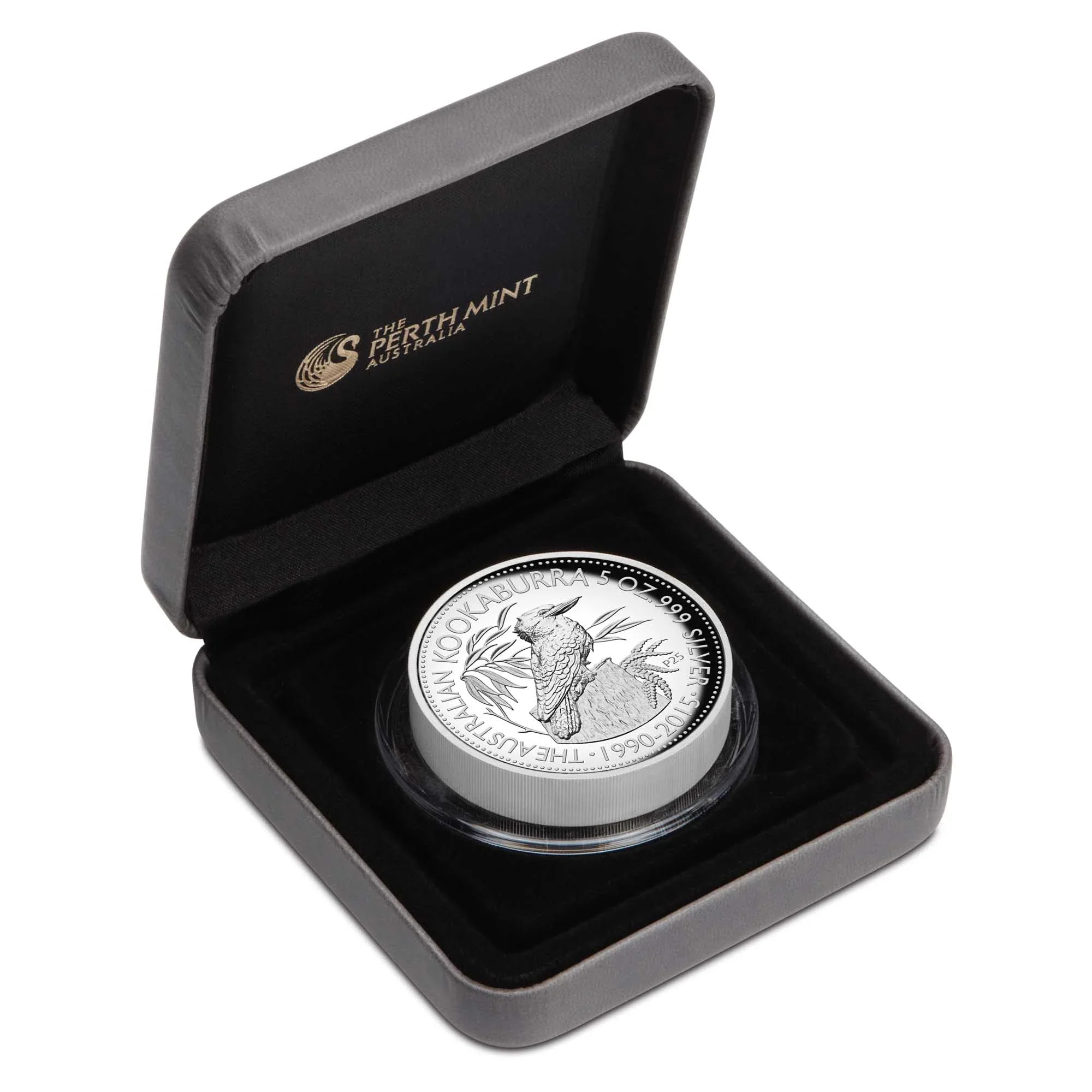 25th Anniversary Australian Kookaburra 2015 5oz Silver Proof High Relief Coin - Image 3