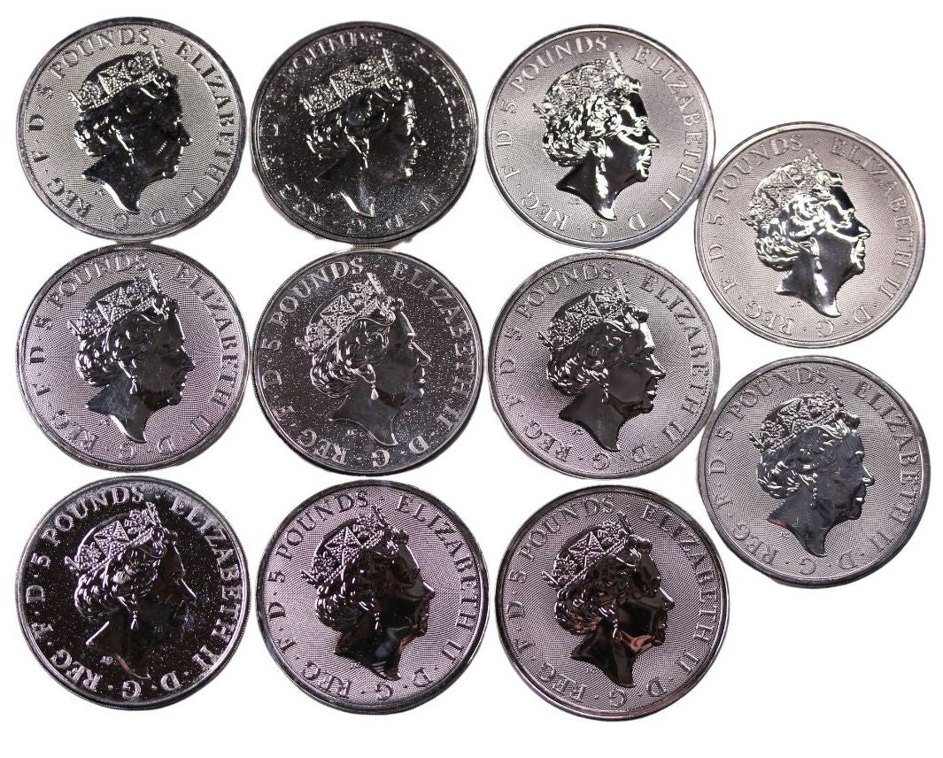 2oz Silver Queens Beasts Complete Set of 11 Coins - Image 2