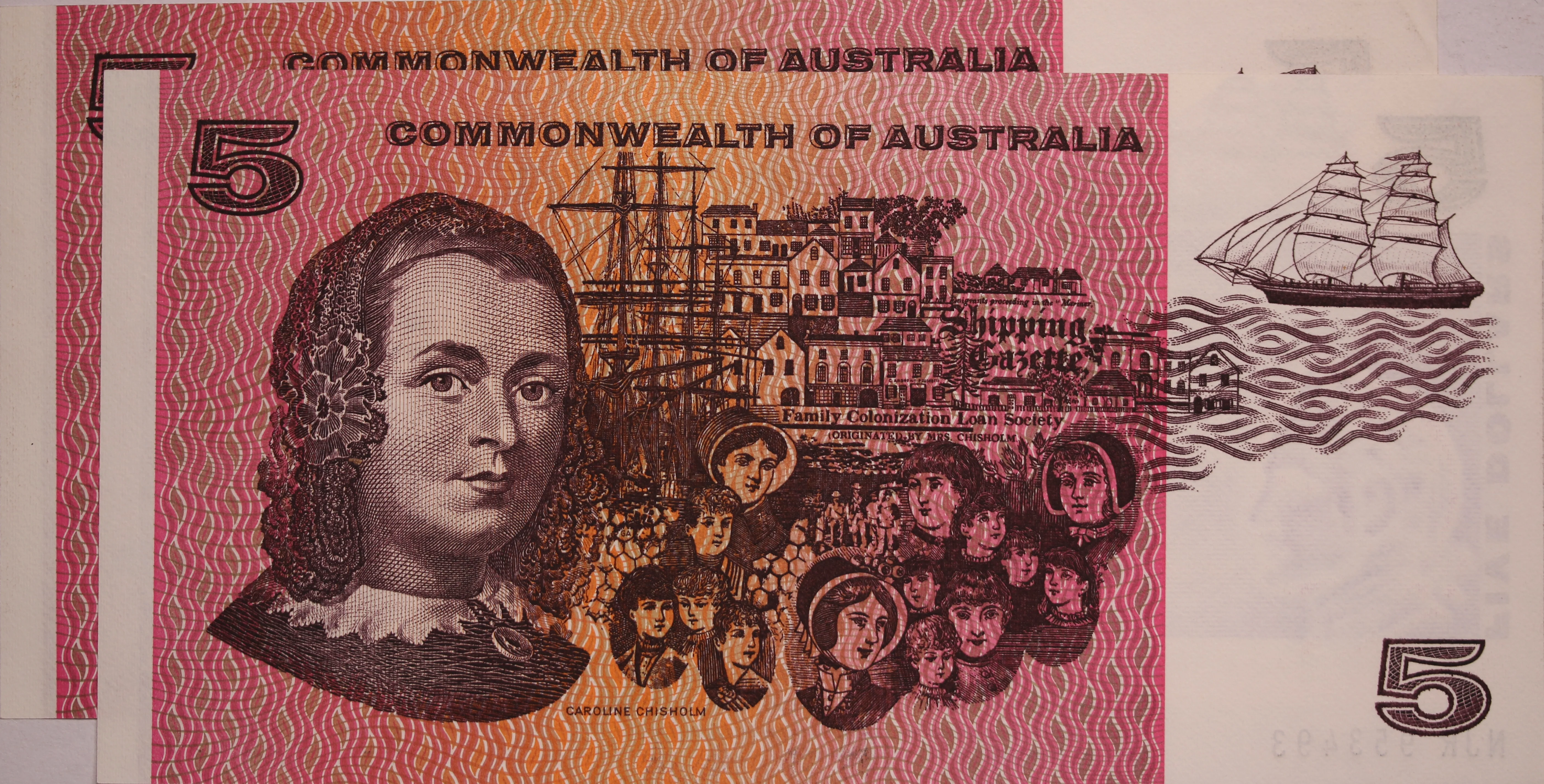 $5 1972 Phillips/Wheeler Consecutive Pair aUNC (NJR Prefix) - Image 2
