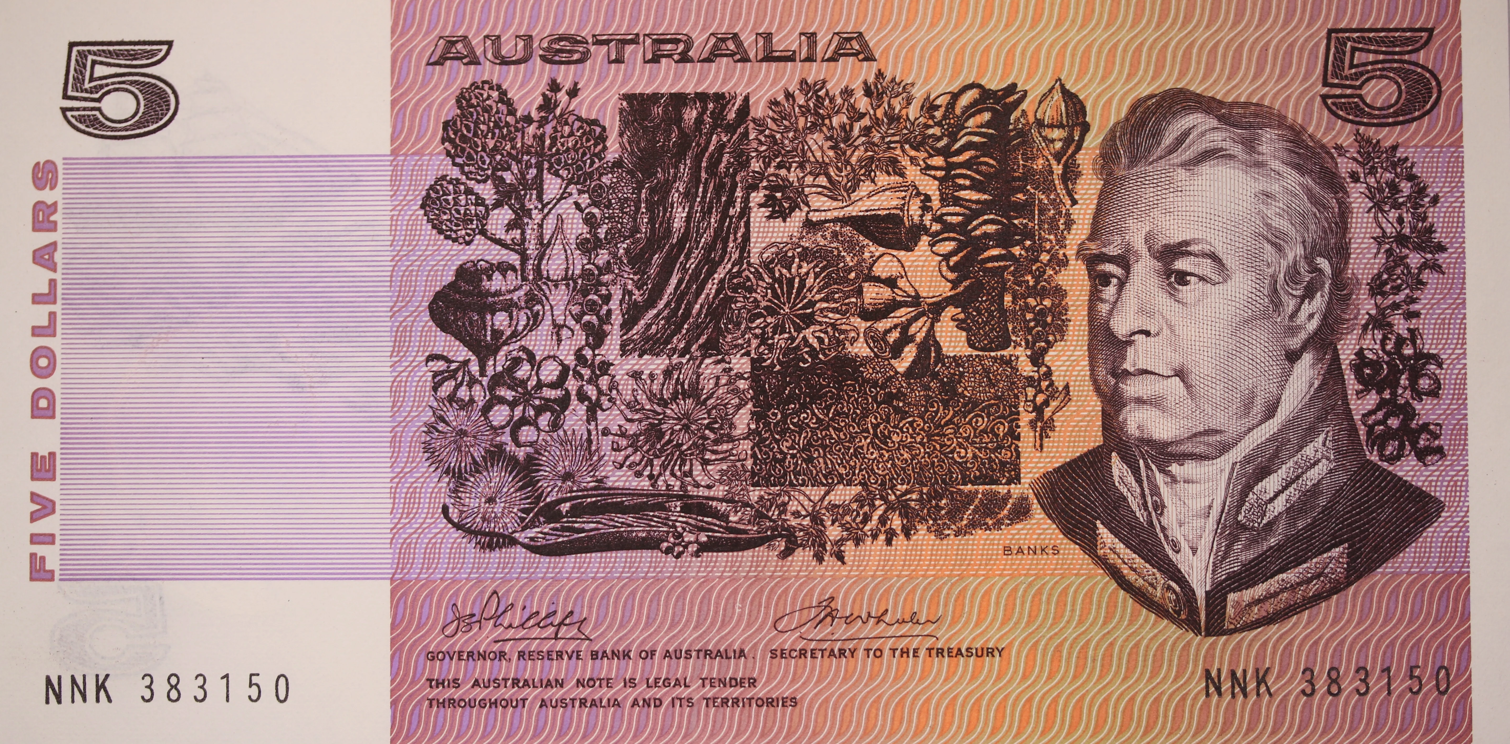 $5 1974 Phillips/Wheeler UNC