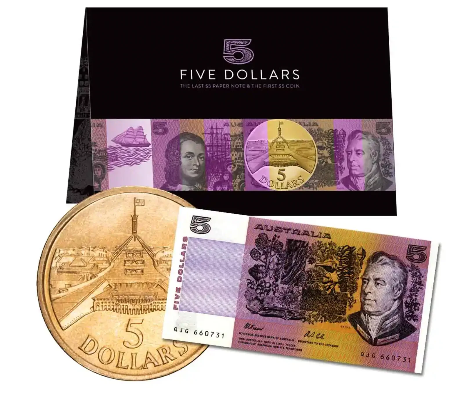 $5 Last Note & First Coin Pack Uncirculated