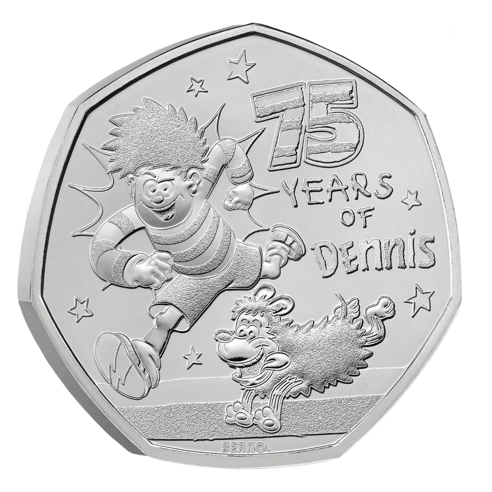 75 Years of Dennis the Menace 2026 UK 50p Brilliant Uncirculated Coin - Image 2