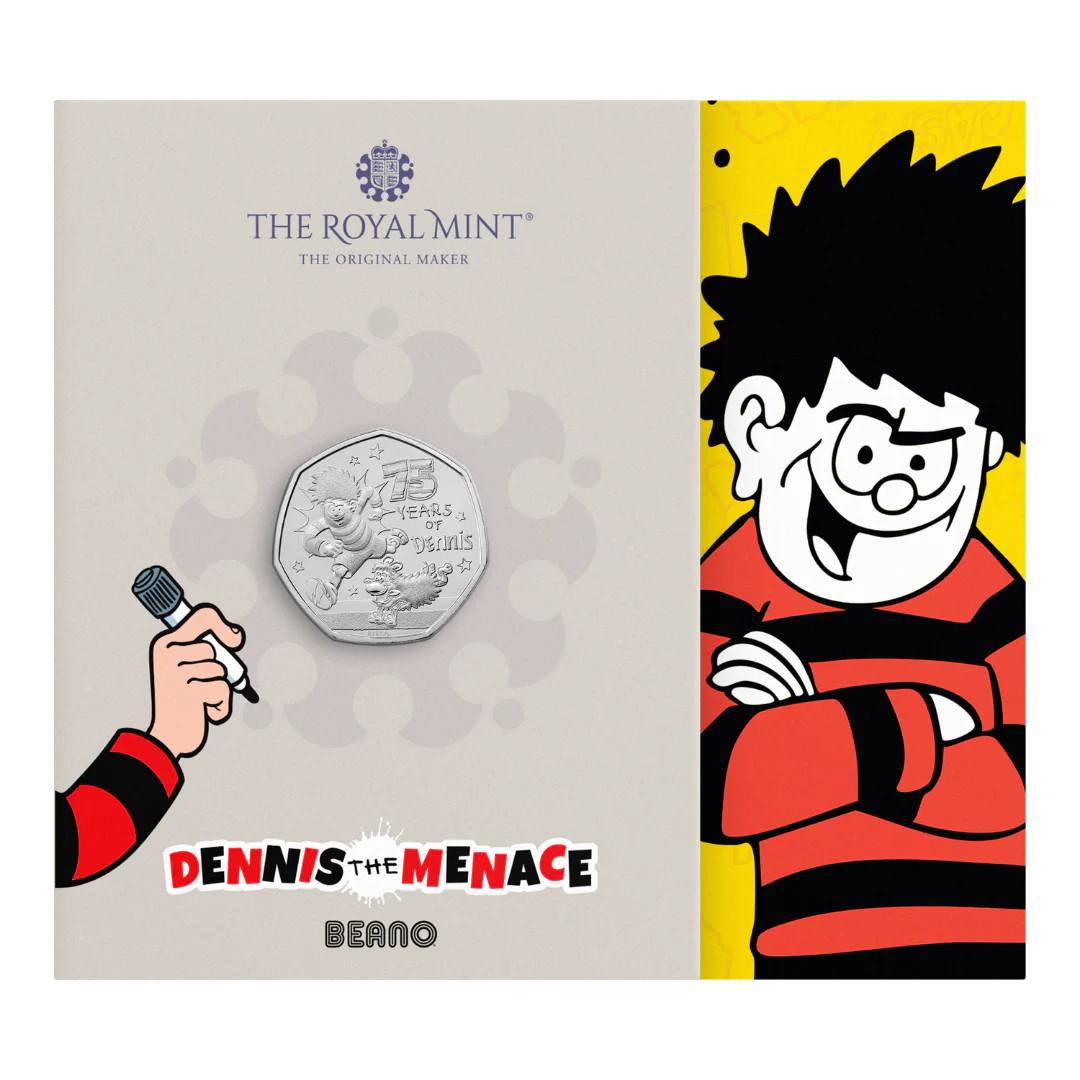 75 Years of Dennis the Menace 2026 UK 50p Brilliant Uncirculated Coin - Image 4