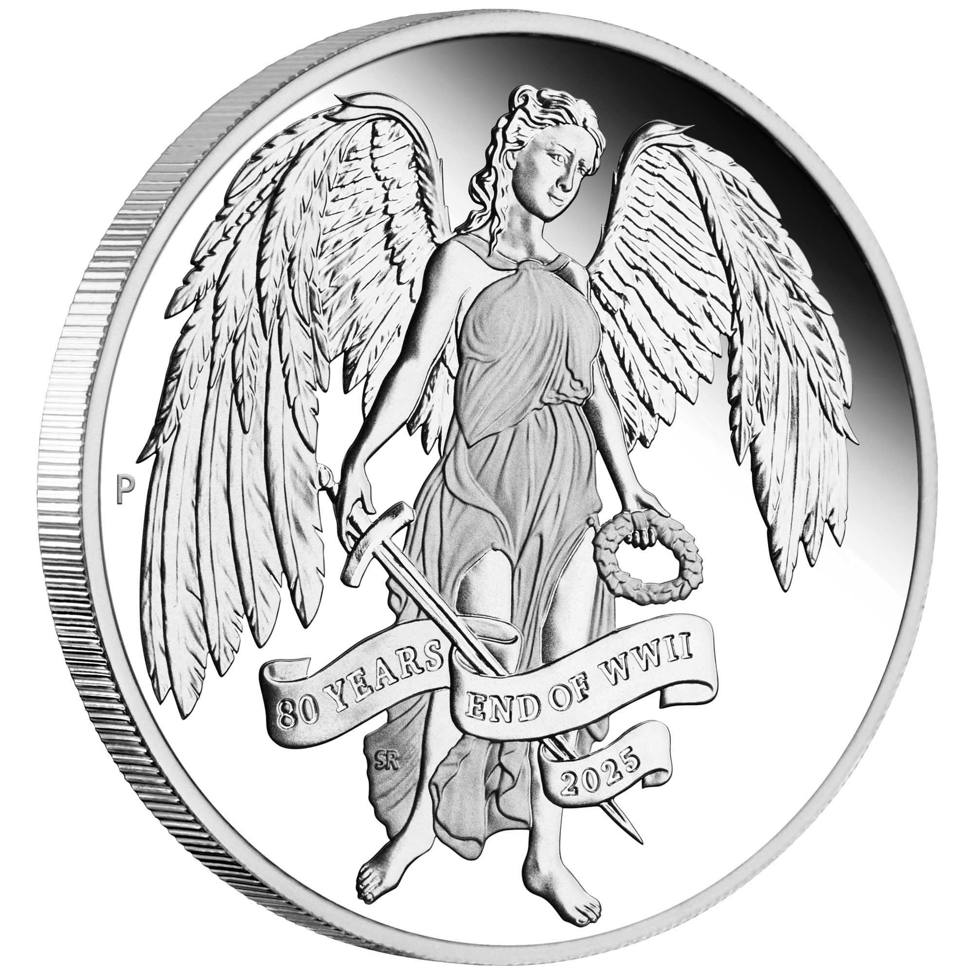 80th Anniversary End of WWII - Winged Victory 2025 1oz Silver Proof Coin