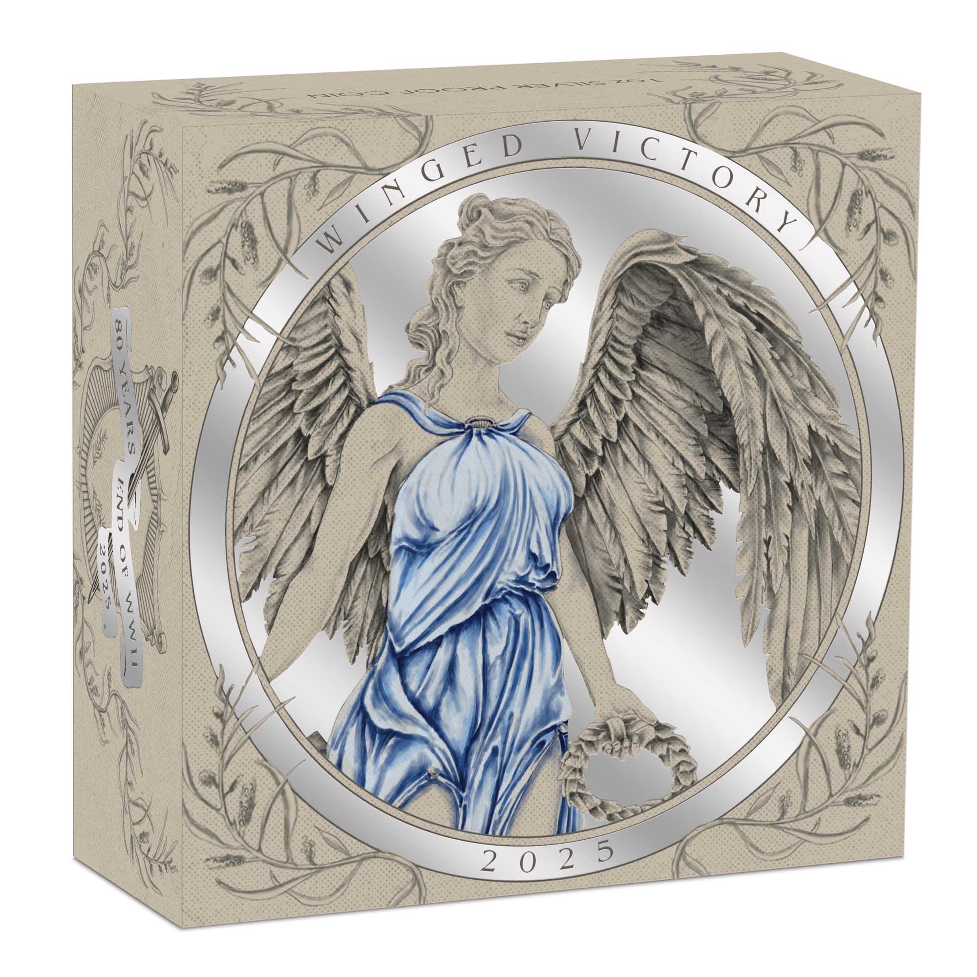 80th Anniversary End of WWII - Winged Victory 2025 1oz Silver Proof Coin - Image 4