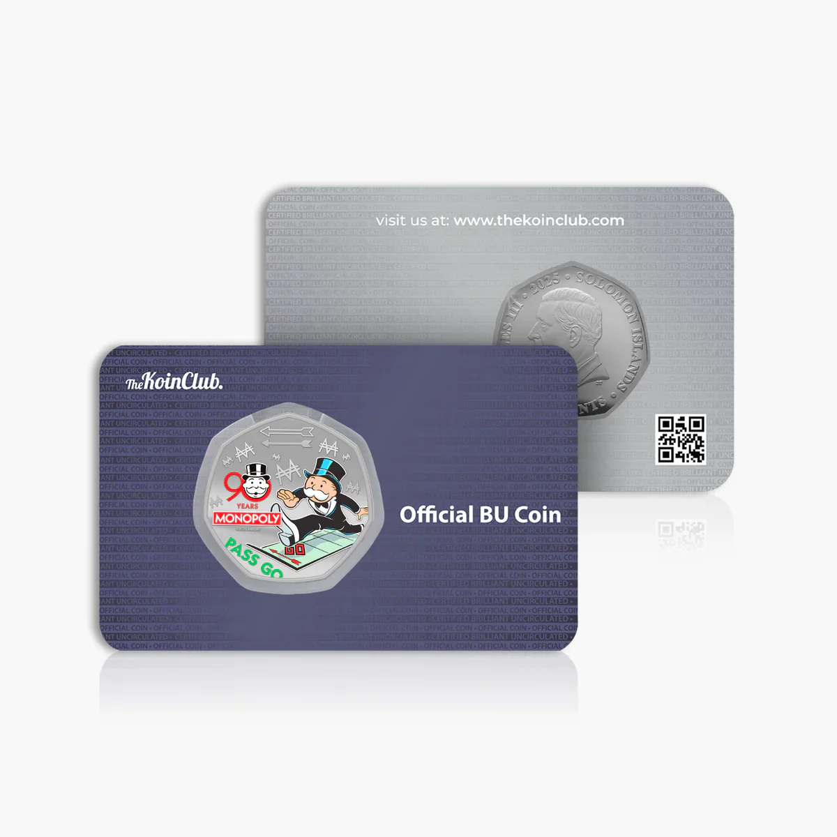 90 Years of Monopoly - Pass Go 2025 Silver Plated BU Coin - Image 3