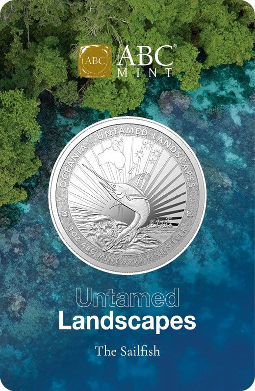 ABC Untamed Landscapes The Sailfish 1oz Silver Coin in Blister Pack