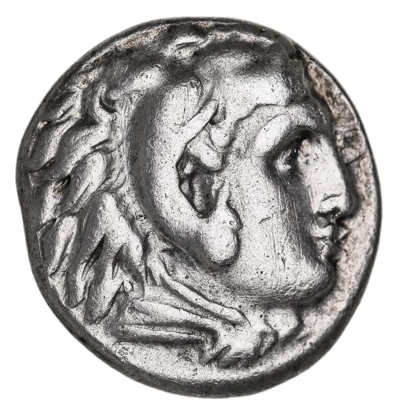Alexander III ‘the Great’ 336-323BC Silver Drachm gVF