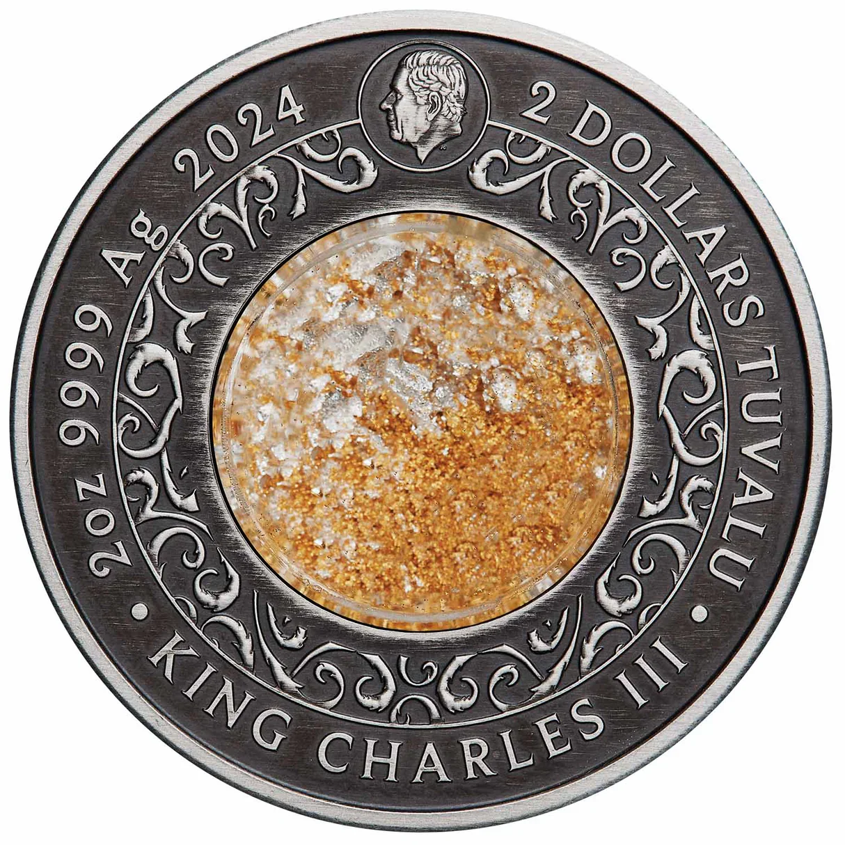 Alicanto 2024 $2 Colour 2oz Silver Antique Coin - Image 2