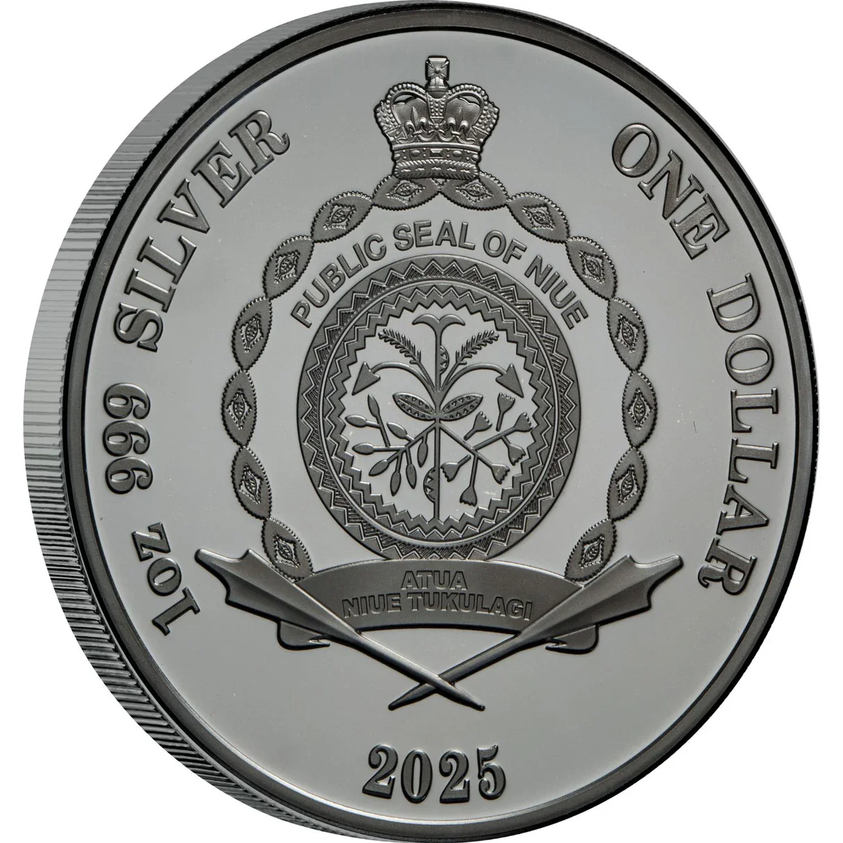 Alien Abduction 2025 $1 1oz Silver Black Proof Coin - Image 2