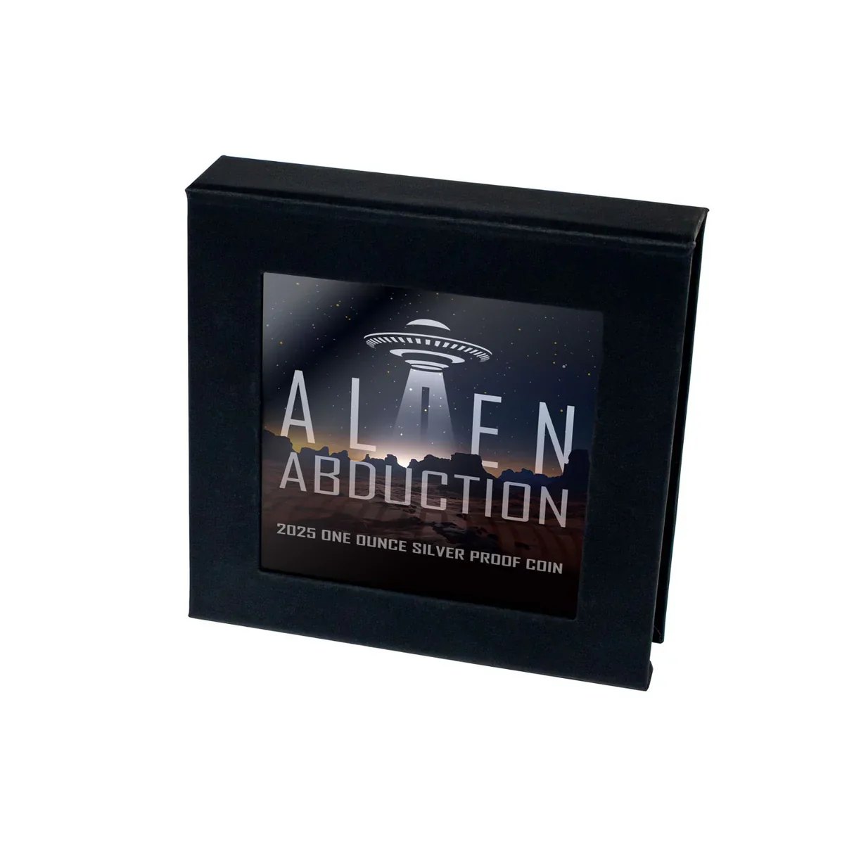 Alien Abduction 2025 $1 1oz Silver Black Proof Coin - Image 4