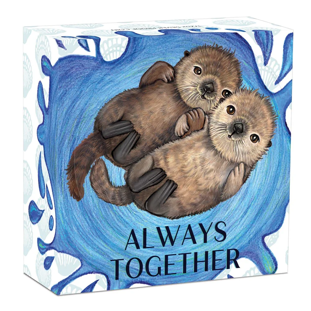 Always Together Otter 2020 1/2oz Silver Proof Coin - Image 4