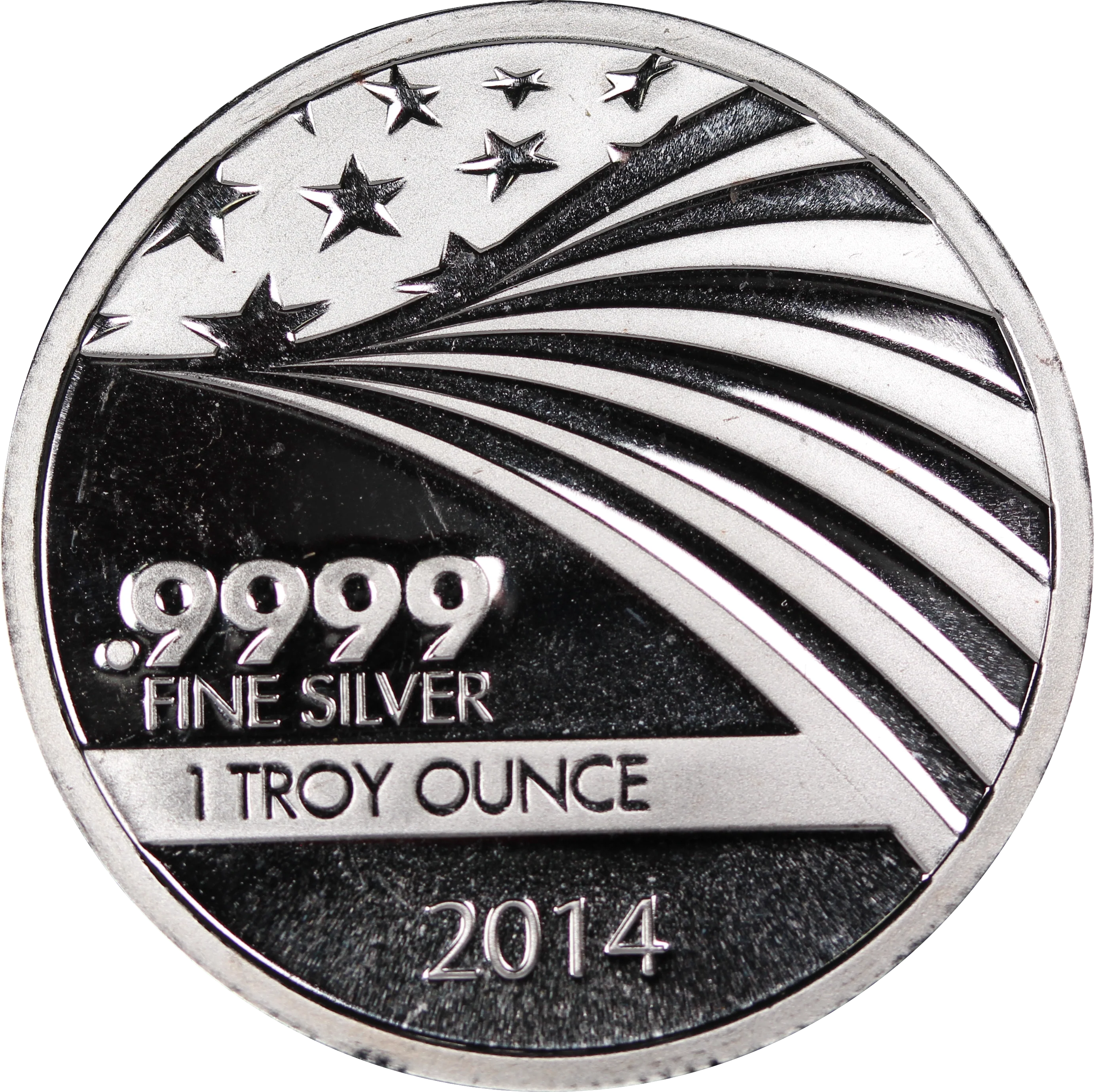 APMEX/RMC USA 1oz Silver Round Flag Design