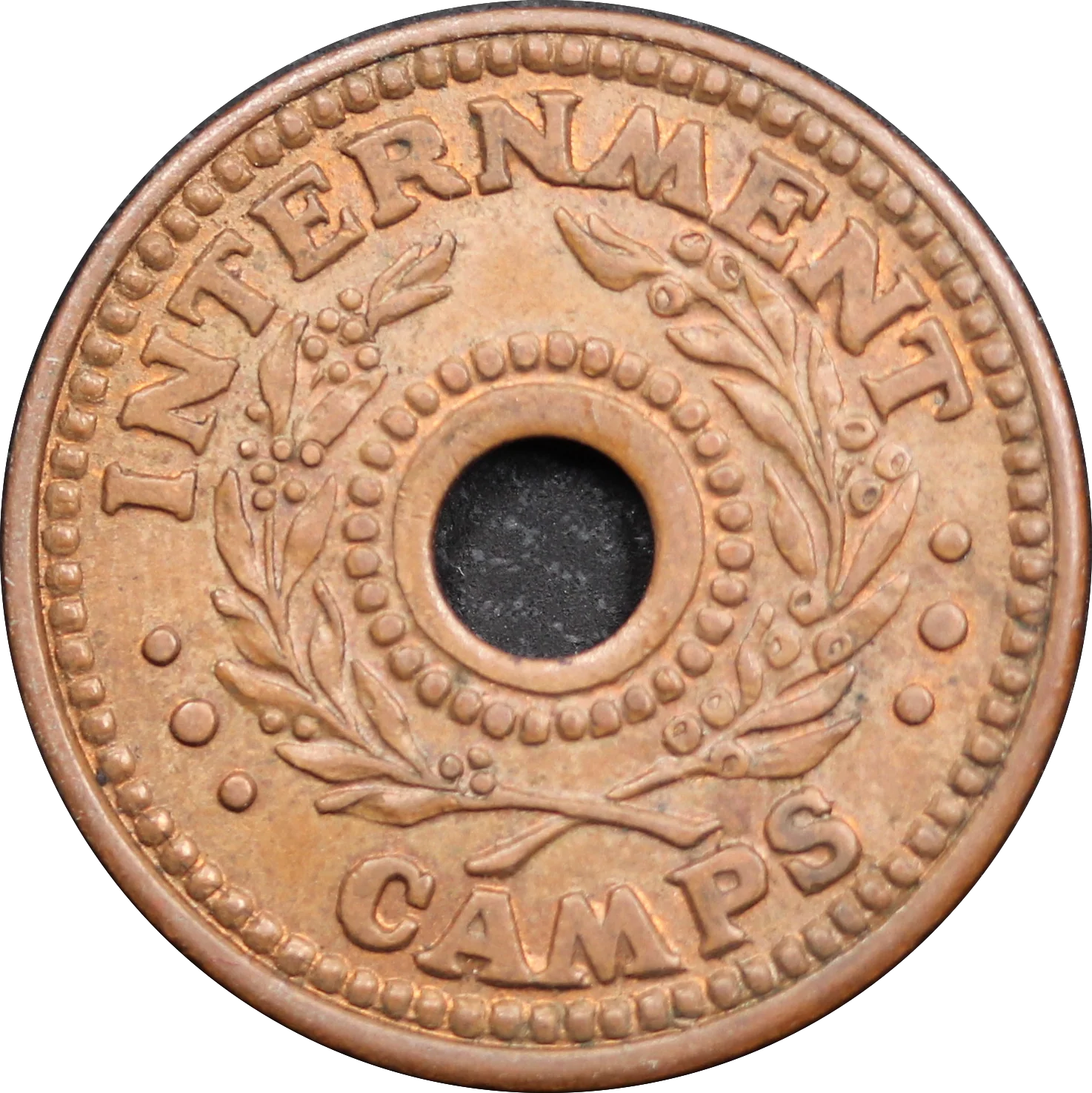 Australia 1943 Hay Internment Camp 2 Shilling aUNC - Image 2