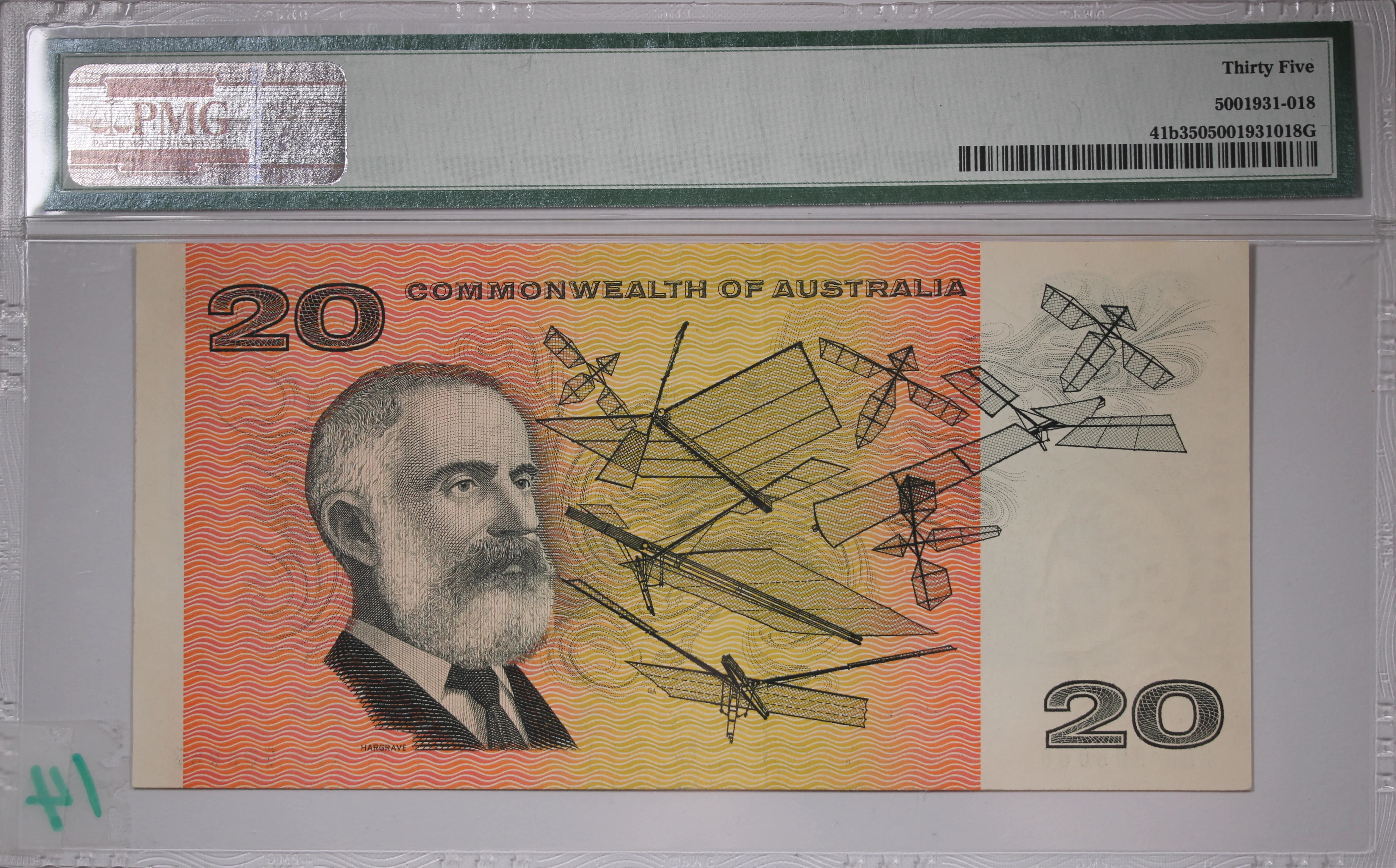 Australia $20 1967 Coombs/Randall Banknote Choice VF35 PMG Graded - Image 2