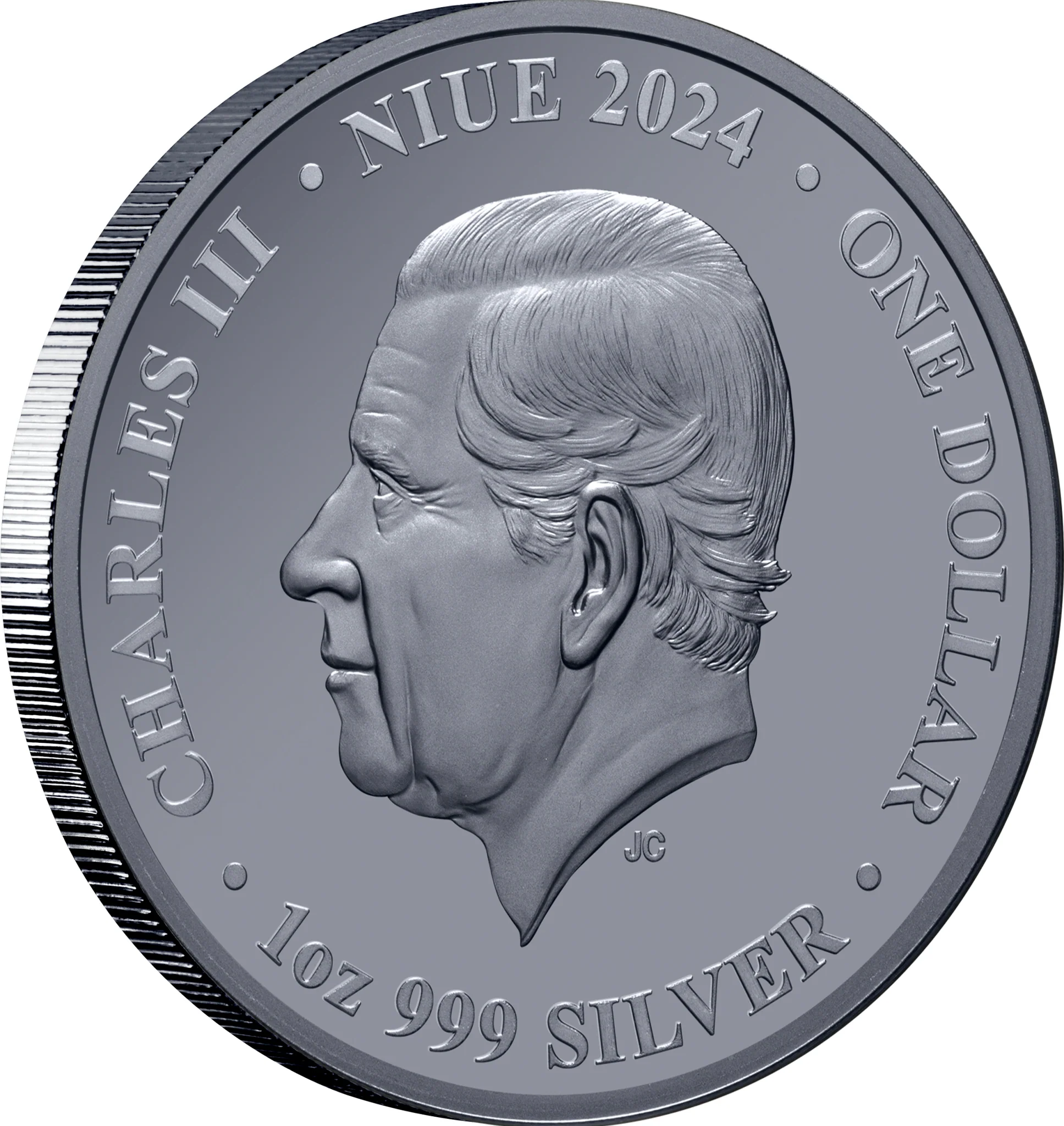 Australia at Night 2024 $1 Penguin 1oz Silver Black Proof Coin - Image 3
