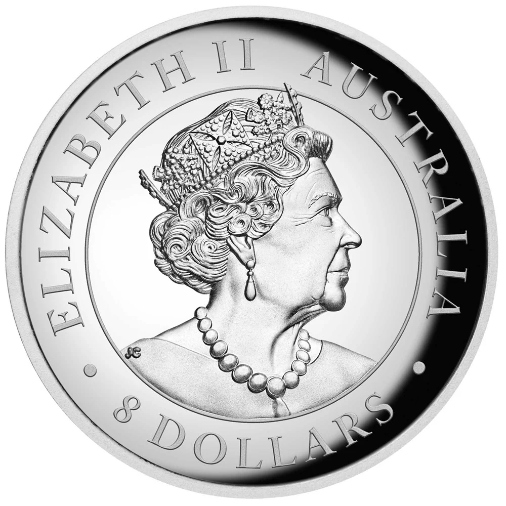 Australian Kookaburra 2022 5oz Silver Incused Coin - Image 2
