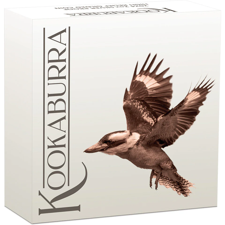 Australian Kookaburra 2024 2oz Silver Proof High Relief Gilded Coin - Image 4