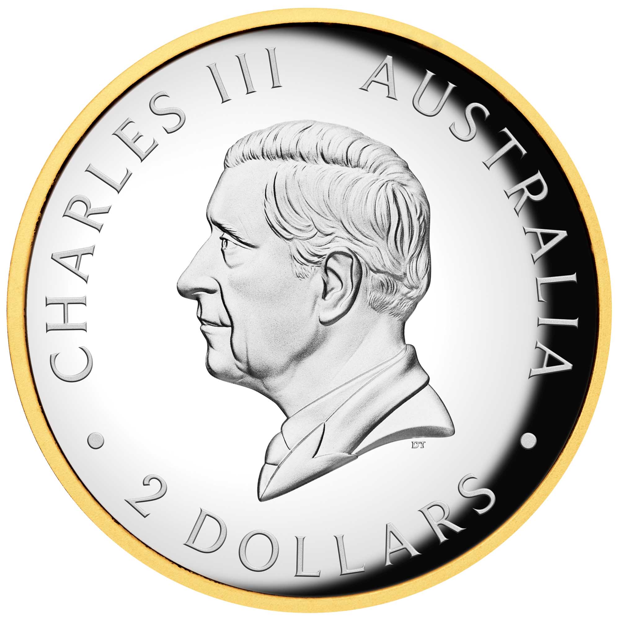 Australian Kookaburra 2025 2oz Silver Proof High Relief Gilded Coin - Image 2