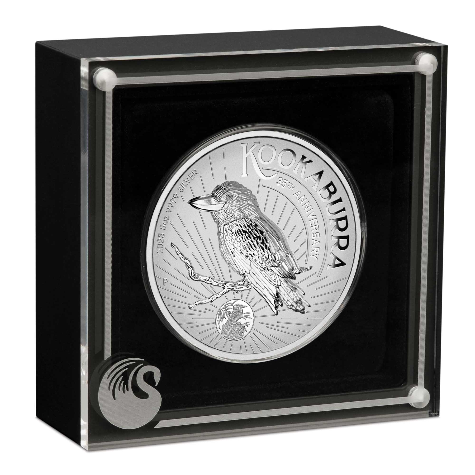 Australian Kookaburra 35th Anniversary 2025 5oz Silver Incused Coin - Image 3