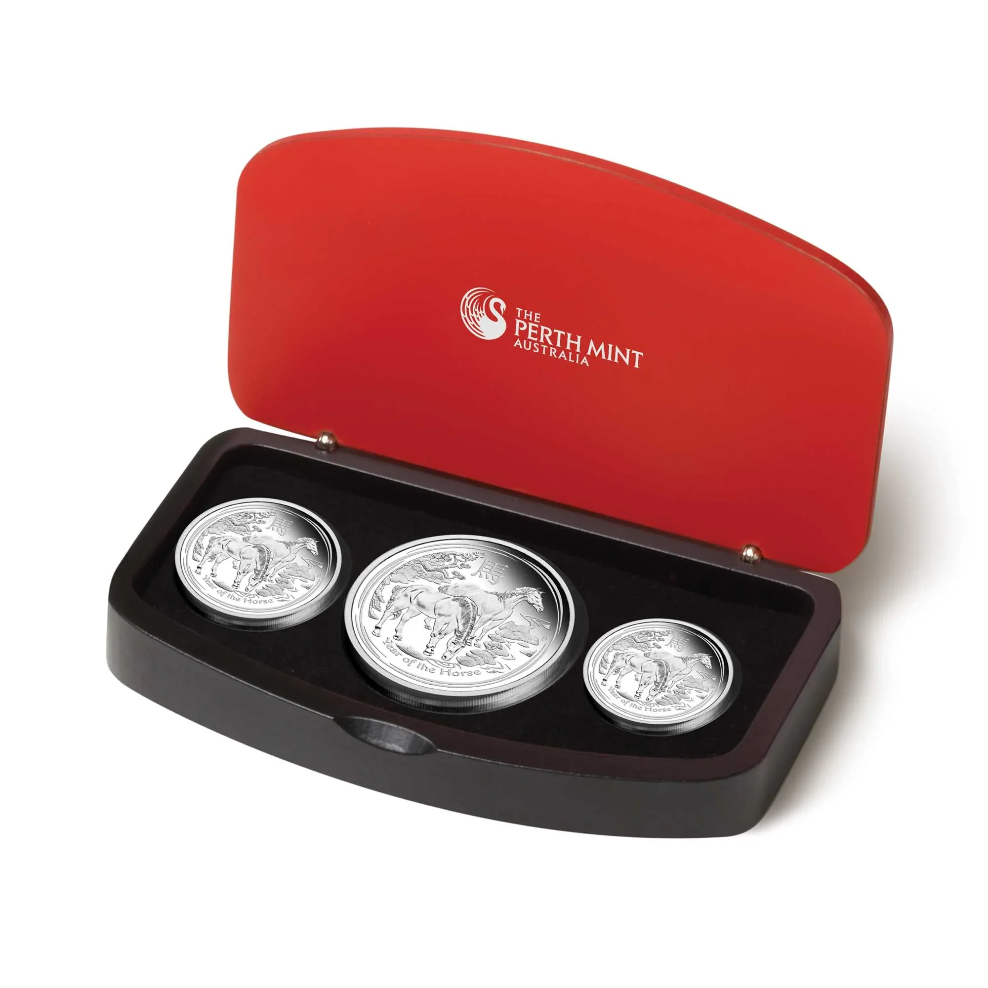 Australian Lunar Series II 2014 Year of the Horse Silver Three-Coin Set