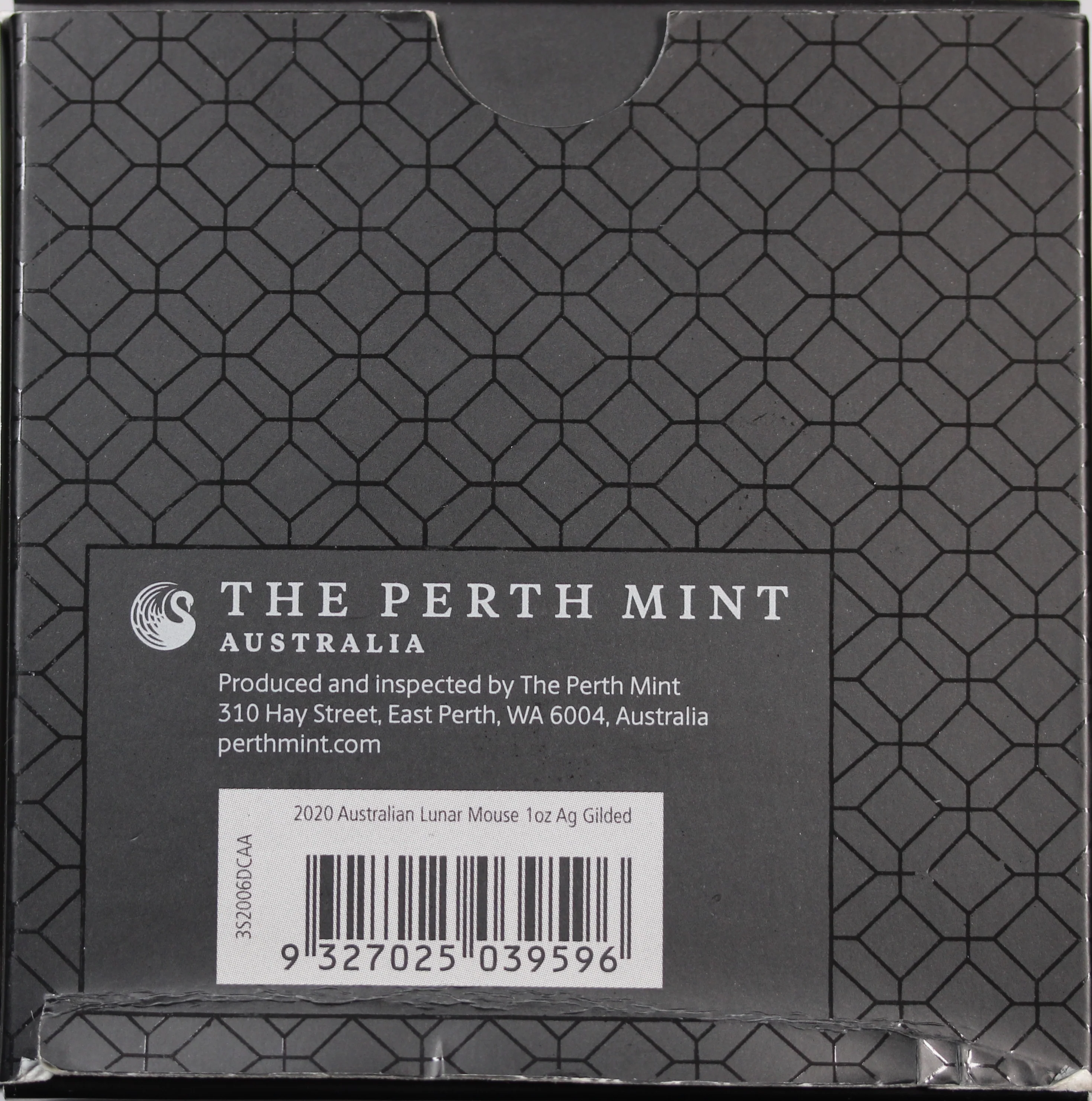 Australian Lunar Series III 2020 Year of the Mouse 1oz Silver Proof Gilded Coin (Damaged Box) - Image 4