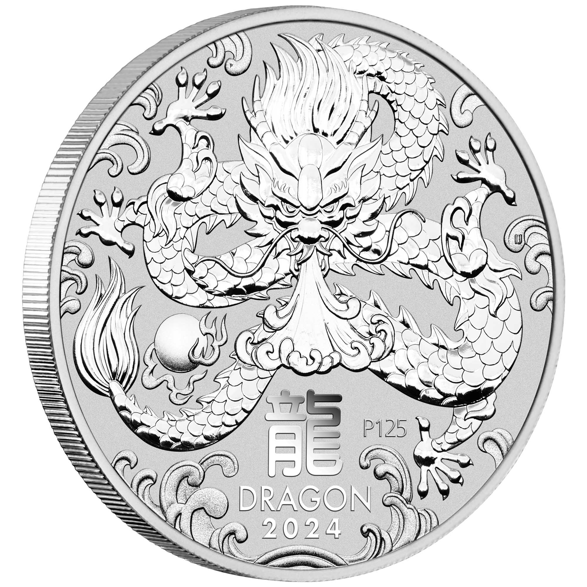 Australian Lunar Series III 2024 Year of the Dragon 1 Kilo Silver Bullion Coin