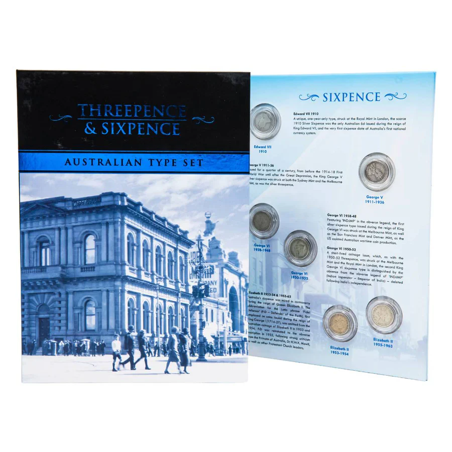 Australian Predecimal Type Set Collection (includes 1923 Halfpenny) - Image 5